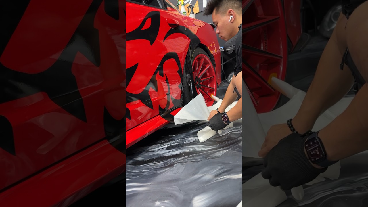 Did We Do This Hellcat Right..? 🤔#hellcat #custom #wrap #decals #carwrap #race #racecar #shorts