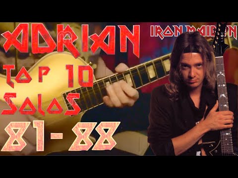 Iron Maiden - Adrian Smith Top 20 Guitar Solos (Part 1)
