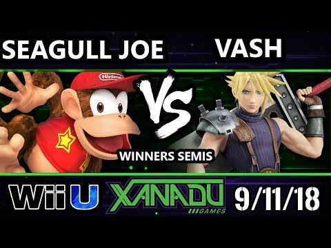 S@X 267 Smash 4 -  Seagull Joe (Diddy Kong) Vs.  Vash (Cloud) Wii U Winners Semis