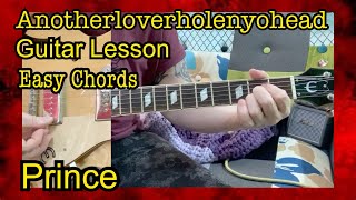 Anotherloverholenyohead Prince Guitar Lesson with Lyrics