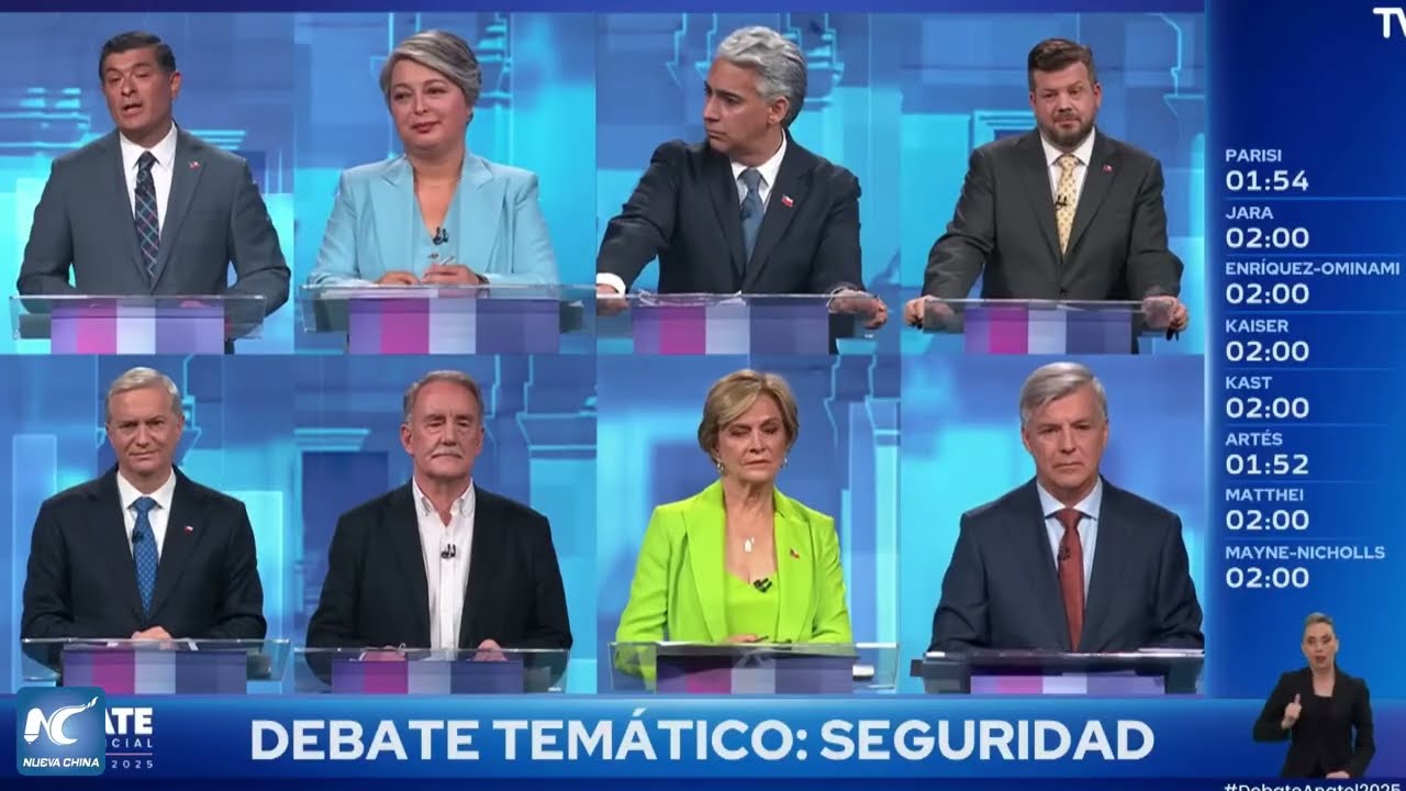 Delincuencia, mano dura y migración dominan último debate presidencial chileno