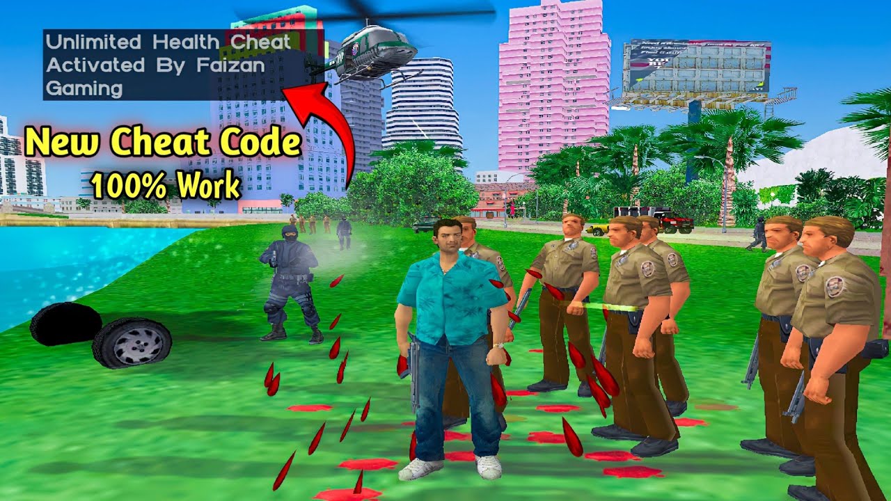 Unlimited Health Cheat Code 1.0 GTA Vice City
