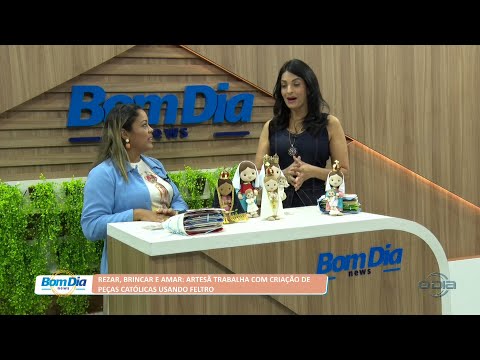 Rezar, brincar e amar: Artesã trabalha com criação de peças católicas usando feltro 17 08 2022