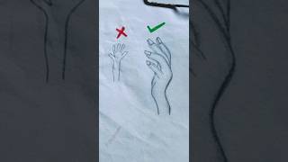 how to draw a hand part 7 #art #ytshort #tutorial