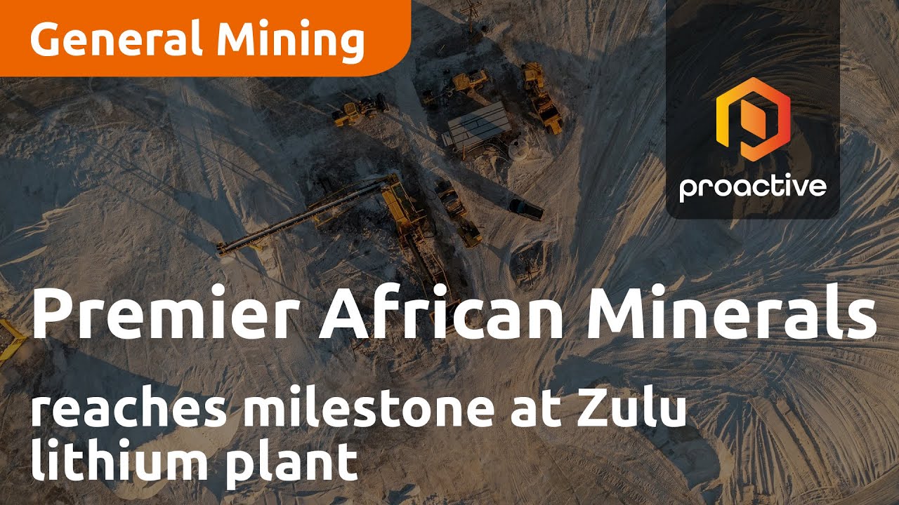 Premier African Minerals achieves milestone at Zulu lithium plant with saleable spodumene concentrate