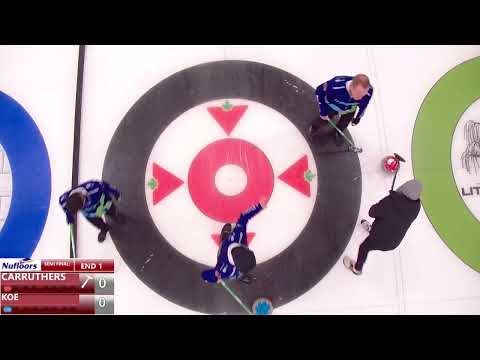 FEATURE  Reid Carruthers vs  Kevin Koe   SEMIS   Nufloors Penticton Curling Classic 2