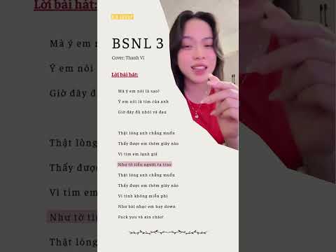 BSNL 3 - Cover: Thanh Vi
