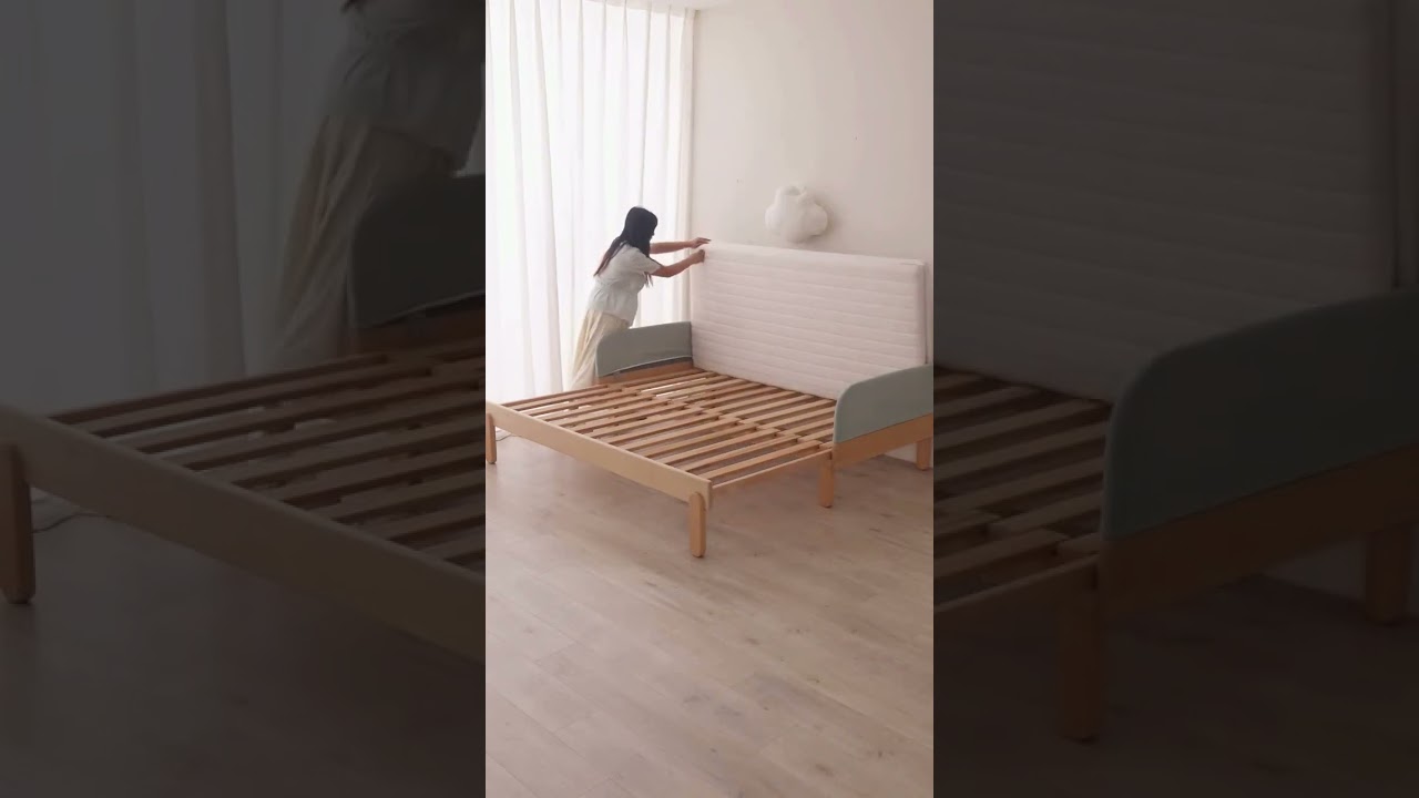 ✨こういうのが落ち着く✨🌳本来の心地よさに戻る木フレームソファベッド