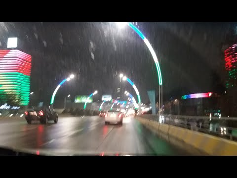 Автопрогулка по вечернему Ташкенту