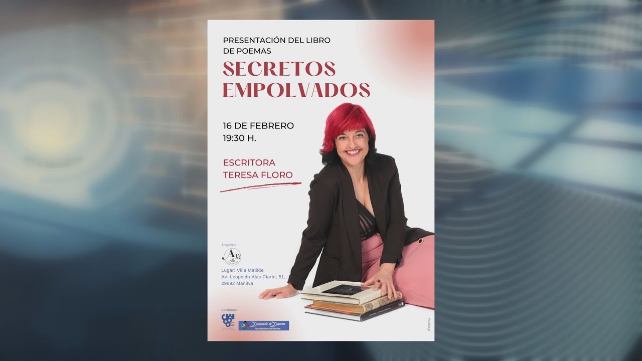 Teresa Floro presenta hoy su poemario “Secretos empolvados”