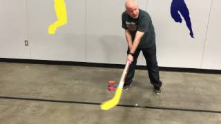 How to grip and use a hockey stick for beginners.