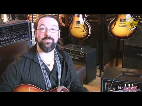 Anderson Hollow T classic, PRS SC245 and Vigier Bumblefoot - Demo at World Guitars of Gloucester UK