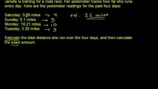 Estimation with Decimals