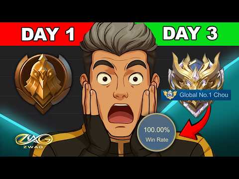 WARRIOR TO IMMORTAL USING ONLY CHOU!! EP.1 (GLOBAL 1 CHOU) - Mobile Legends