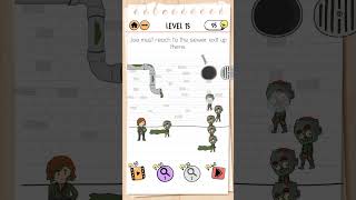 JOE MUST REACH TO THE SEWER EXIT UP THERE LEVEL 15