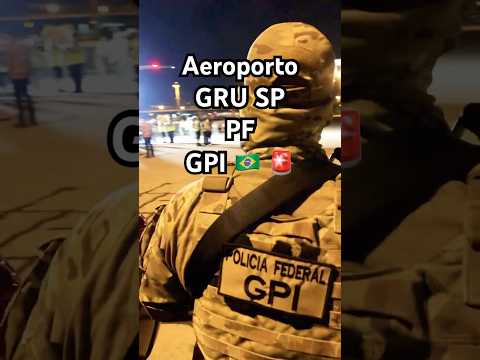 🇧🇷 AEROPORTO DE GUARULHOS - SAO PAULO - BRASIL - EMIRATES - OPERAÇÃO POLÍCIA FEDERAL - GPI PF #pf