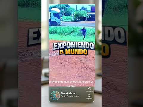 Susto en Itapúa: Camión embiste a auto tras saltar una lomada
