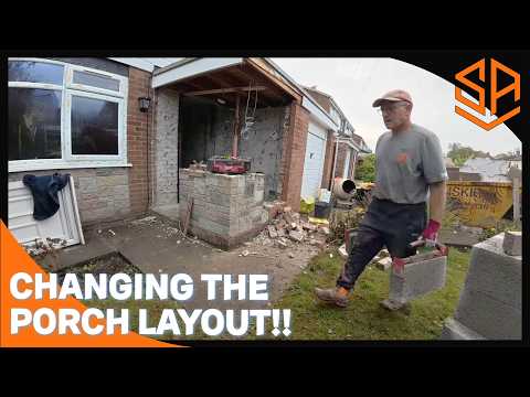 TOTAL PORCH TRANSFORMATION....NOW THE ROOF DOESN'T FIT !!