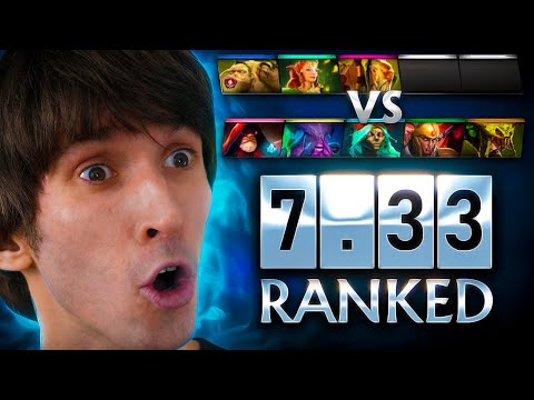 Mad broken 7.33 ranked system made Dendi play 3v5 🤬
