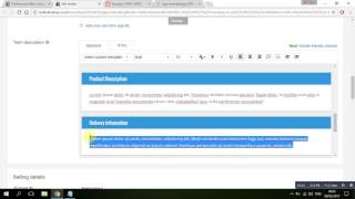 Tutorial - Professional eBay Listing Template