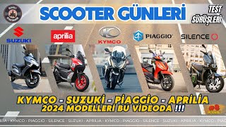 Kymco - Suzuki - Piaggio - Aprilia | 2024 Tüm Scooterları Test Ettim! | Fiyatlar