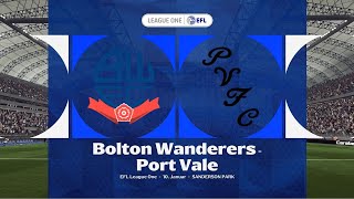 EA Sports FC 26 | Bolton Wanderers vs Port Vale - EFL Trophy | Gameplay PS5
