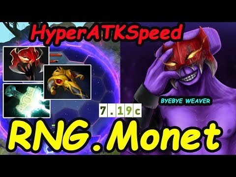 RNG.Monet - [FacelessVoid] Hyper ATTACK SPEED Madness + Mjolnir | Dota2 7.19c