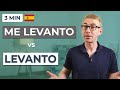 Levantar vs Levantarse (A Lesson on Reflexive Verbs)