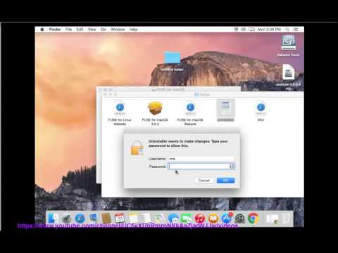 Uninstall FUSE for macOS without using any other 3rd-party uninstallers? Video
