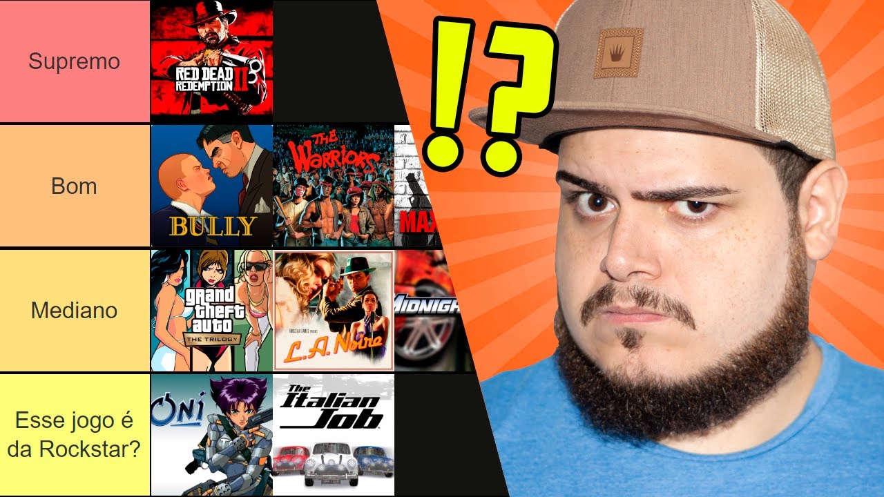 TIER LIST DE JOGOS DA ROCKSTAR! - SIDÃO DO GAME