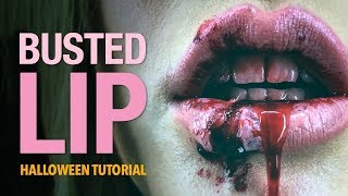 Busted lip special fx makeup tutorial