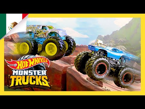 Reto Extremo en la Montaña Desértica | Monster Trucks | Hot Wheels Español