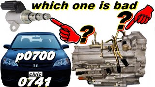 Honda Code P0700 P0741 Torque Converter Clutch Solenoid Valve Stuck Off Bad Tranny Or Bad Solenoid?