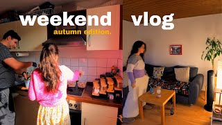 Weekend vlog | Cozy fall in Germany 🍂 | American pancakes 🥞, meal prep & house chores