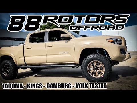 QUICKSAND TACOMA LIFTED, KINGS, CAMBURG, VOLK RACING TE37XT WHEELS