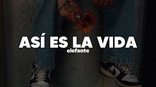 Elefante - Así Es la Vida | Letra