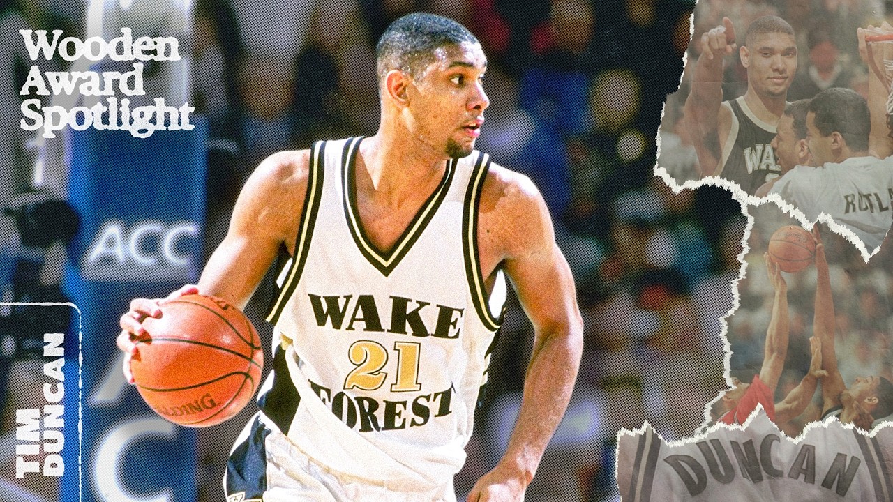 Tim Duncan turned down being the top pick to graduate and dominate | Wooden Award Spotlight