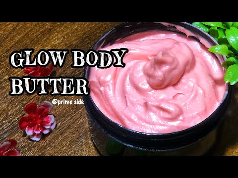 Part of a video titled MAKE THE BEST GLOW BODY BUTTER | PRIME SIDE - YouTube