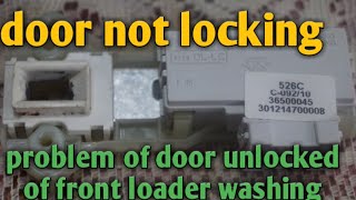 washing machine door lock repair