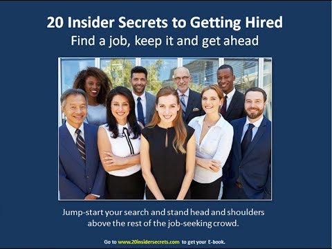 20 INSIDER SECRETS TO GETTING HIRED DURING THE COVID-19 PANDEMIC