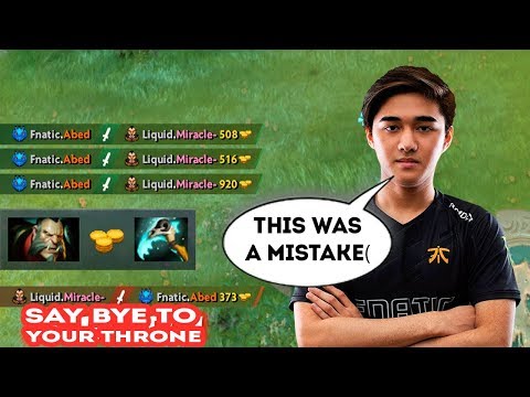 Abed infuriated Miracle. Abed vs Miracle 1x1 Midlane