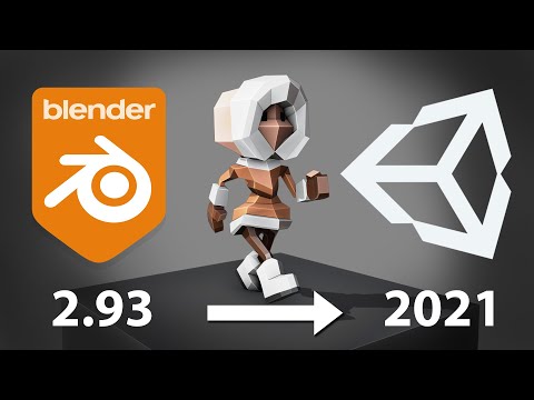 Animated Character from BLENDER 2.93 To UNITY 2021 with Correct Rotation