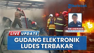 Pagi Mencekam di Sumedang, Gudang Berisi Barang Elektronik Hangus Dilalap Api