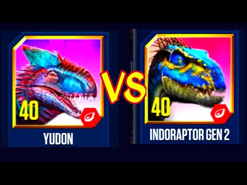 BATTLE❗YUDON VS INDORAPTOR GEN 2 | Jurassic World The Game