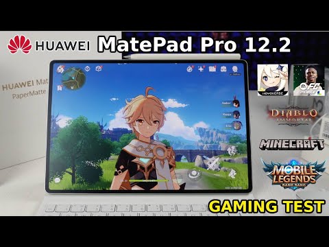 Huawei MatePad Pro 12.2 PaperMatte Edition: Gaming TEST: Genshin Impact, Mobile Legends y FC Mobile