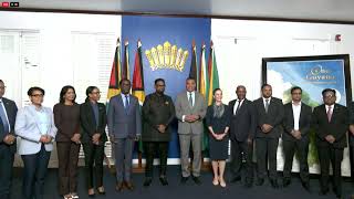 President Dr Irfaan Ali and the Prime Minister of Jamaica Andrew.