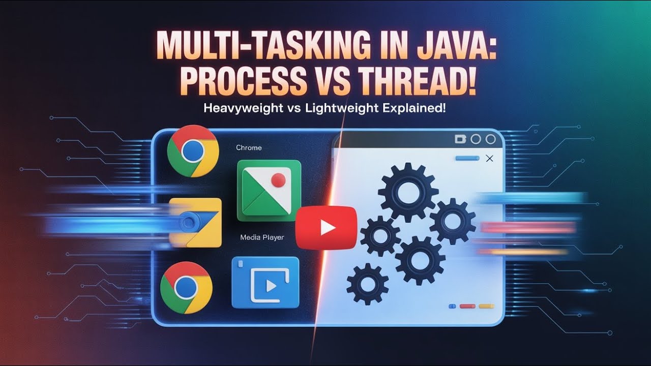Multi Tasking in Java | Multitasking vs Multithreading