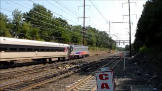 preview picture of video 'NEC - Metuchen Railfanning 8/21/13'