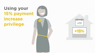 Using your 15% payment increase privilege