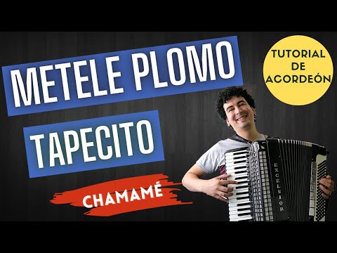 🚀 METELE PLOMO TAPECITO - TUTORIAL PARA ACORDEON A PIANO - COMO TOCARLO EN ACORDEON A PIANO